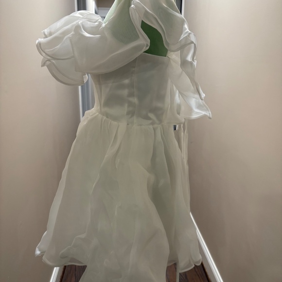 Organza Mini Off shoulder Dress-Size small  Wedding/Bridal - Picture 2 of 6